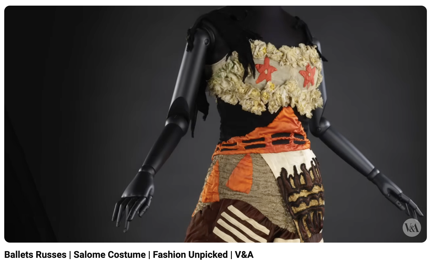 Ballets Russes | Salome Costume | Fashion Unpicked