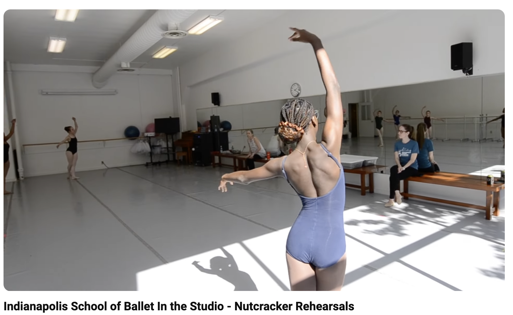 Indianapolis School of Ballet In the Studio - Nutcracker Rehearsals