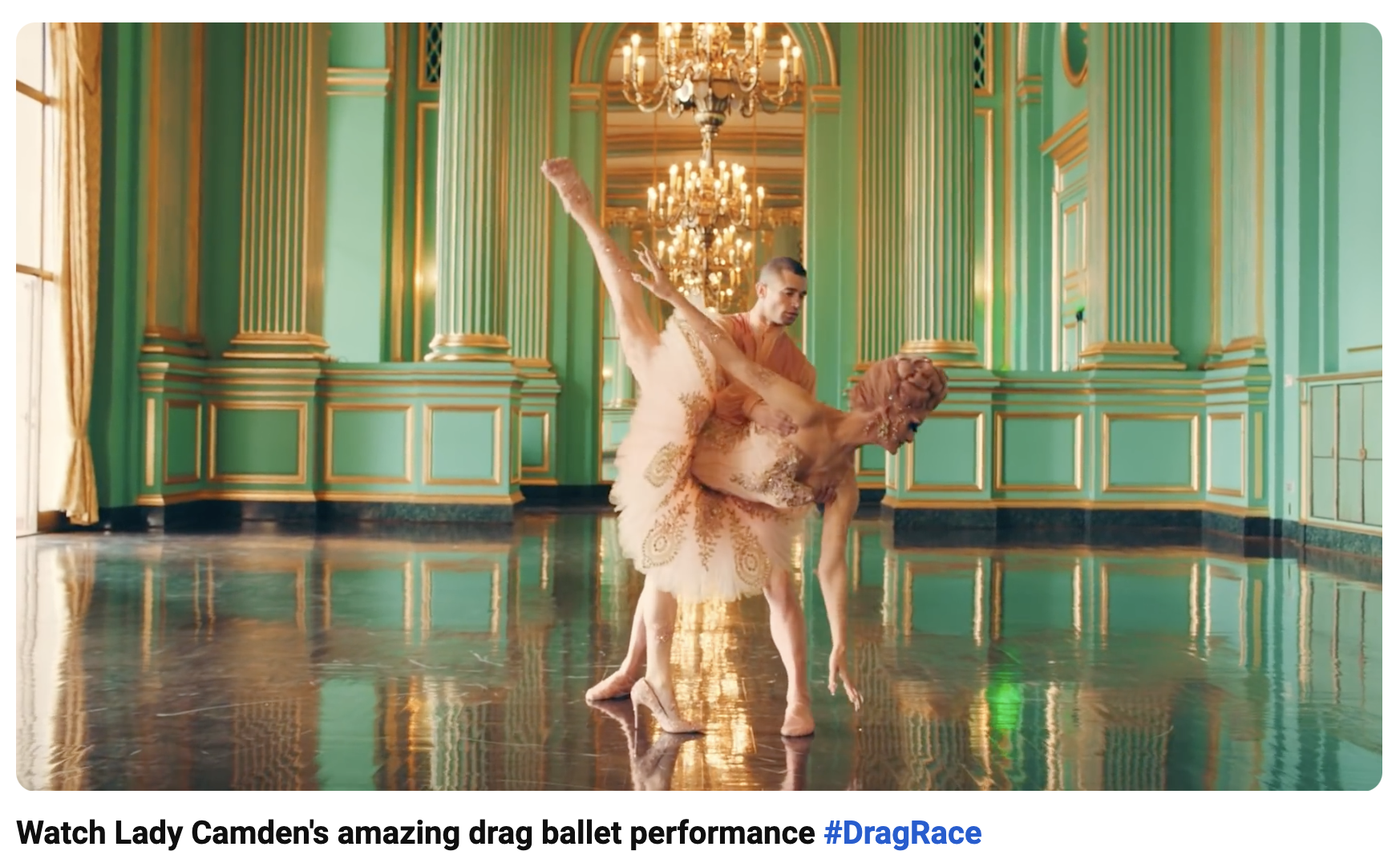 Watch Lady Camden's amazing drag ballet performance