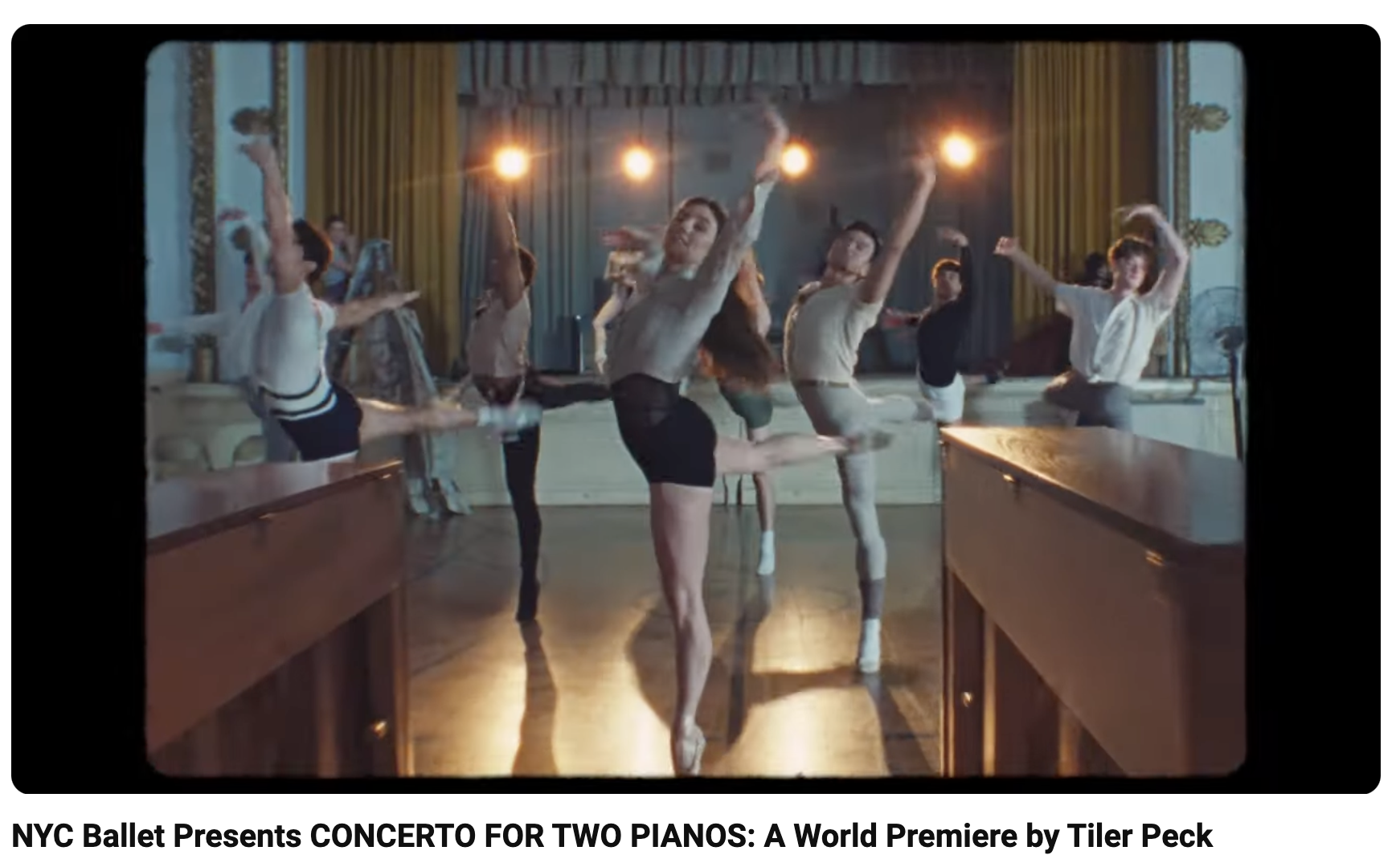 NYC Ballet Presents CONCERTO FOR TWO PIANOS: A World Premiere by Tiler Peck