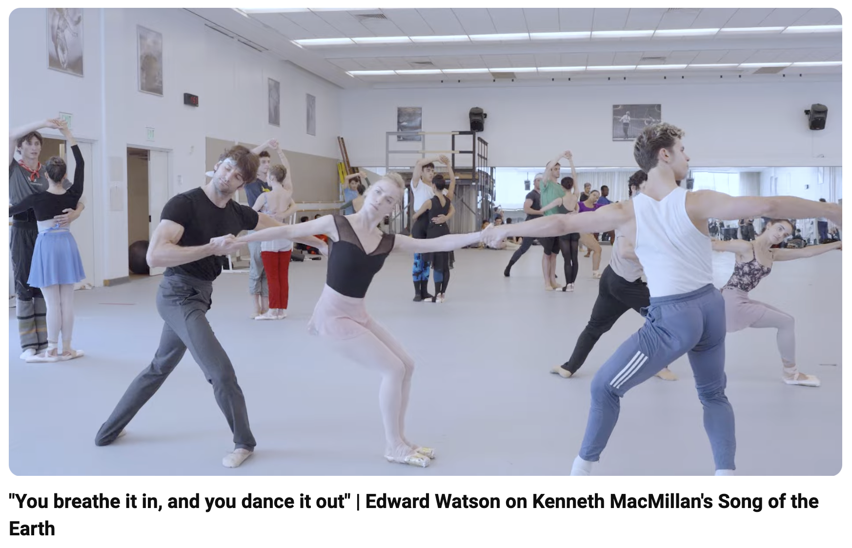 Edward Watson on Kenneth MacMillan's Song of the Earth