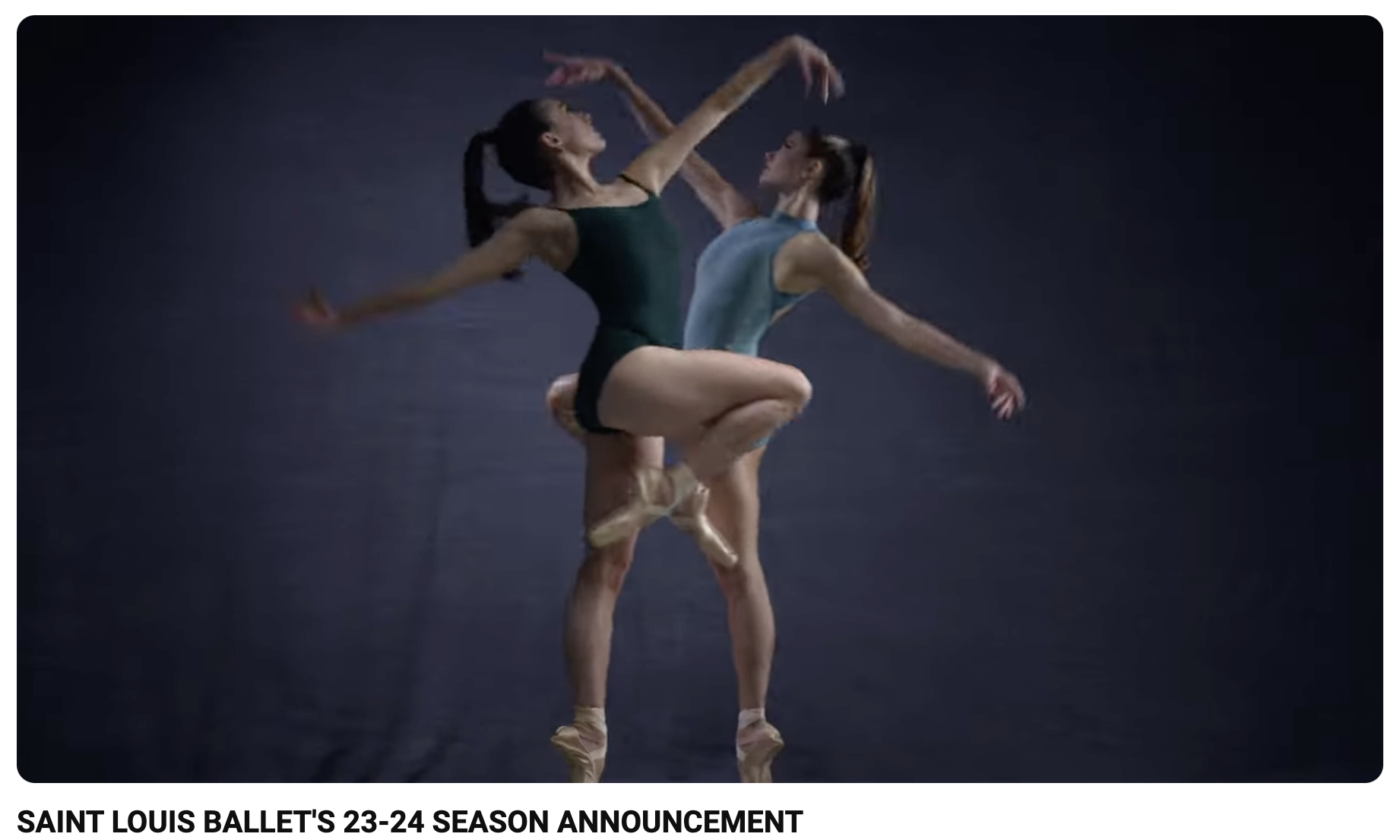 Saint Louis Ballet's 23/24 Season Announcement