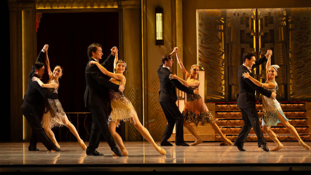 Cincinnati Ballet dancers in The Great Gatsby. Courtesy of Cincinnati Ballet.