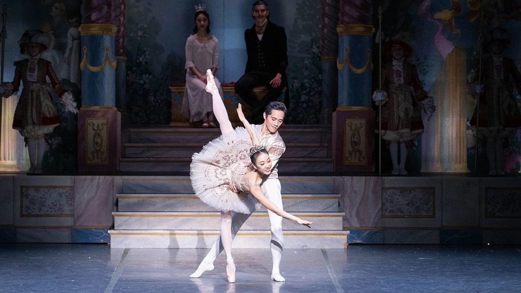 Ji Young Chae and Jeffrey Cirio in Mikko Nissinen’s The Nutcracker. Photo by Brooke Trisolini.