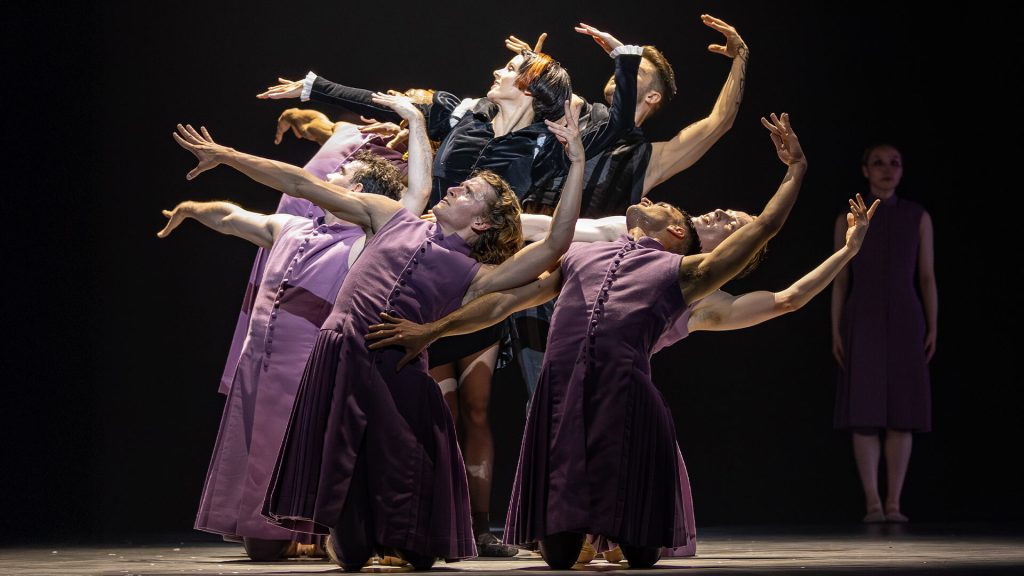 Roseanna Leney as Mary and Scottish Ballet. Photo: Andy Ross
