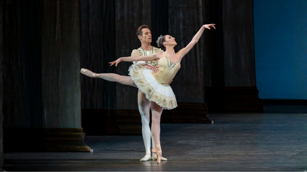 Tiler Peck and Andrew Veyette in Balanchine’s Theme and Variations. Choreography by George Balanchine © The George Balanchine Trust.